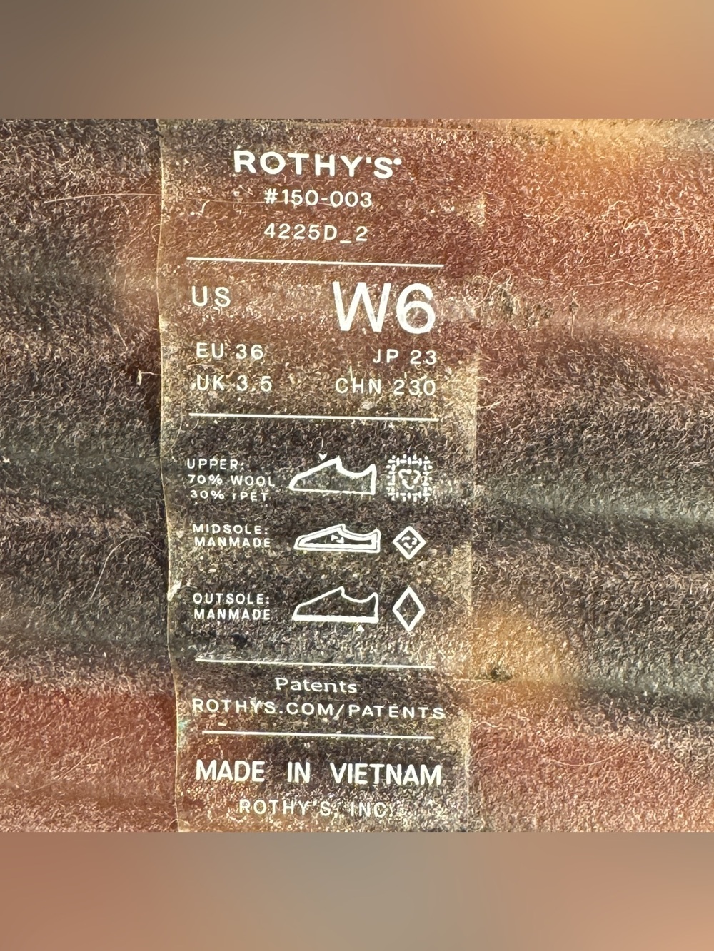 Rothy’s Women’s The Merino Wool Washable Casual Clogs Size 6 - Picture 10 of 10